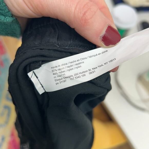 NEW $100 Eloquii Black Wide Leg Lightweight Pants Trousers Plus Size 20 - Picture 7 of 7